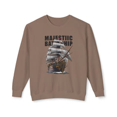 Battleship Unisex Lightweight Crewneck Sweatshirt  - Korea  - StyleMZ