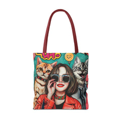 Korea -  Hi! Cats Tote Bag (AOP)  - StyleMZ