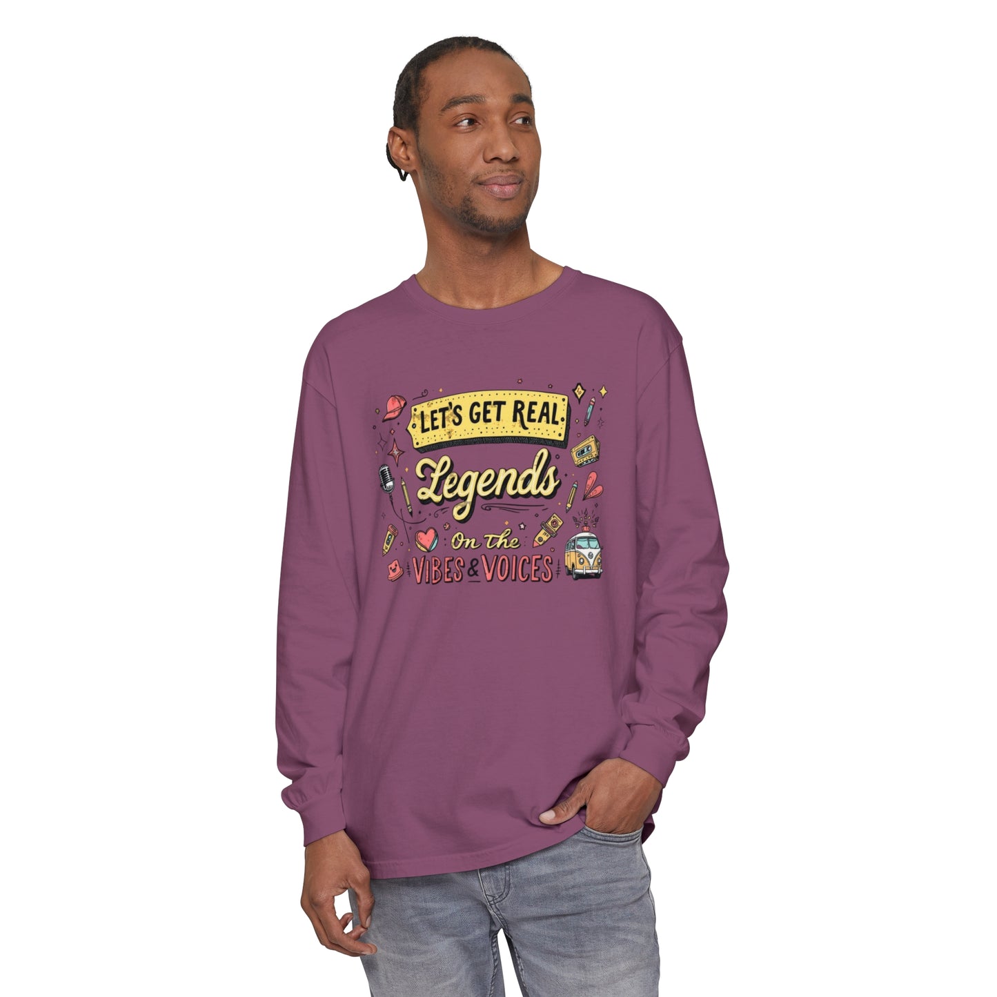 Legends Unisex Garment-dyed Long Sleeve T-Shirt - StyleMZ