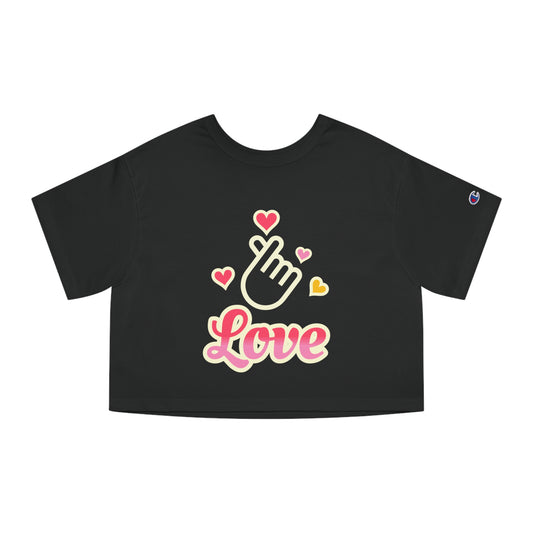 Korea -  Love Champion Women's Heritage Cropped T-Shirt  - StyleMZ