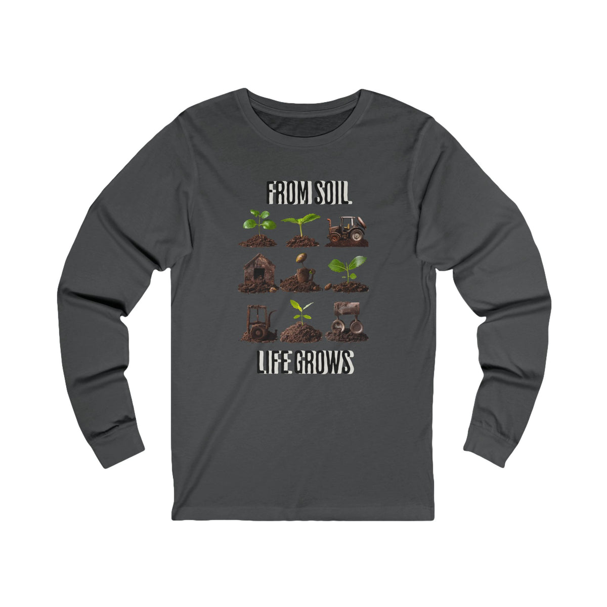 Korea -  Life grows from soil Unisex Jersey Long Sleeve Tee  - StyleMZ