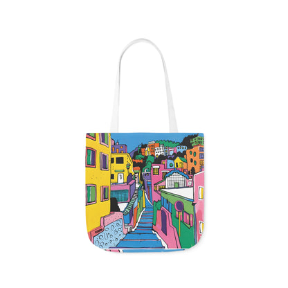 The hillside village in Korea Canvas Tote Bag, 5-Color Straps - StyleMZ