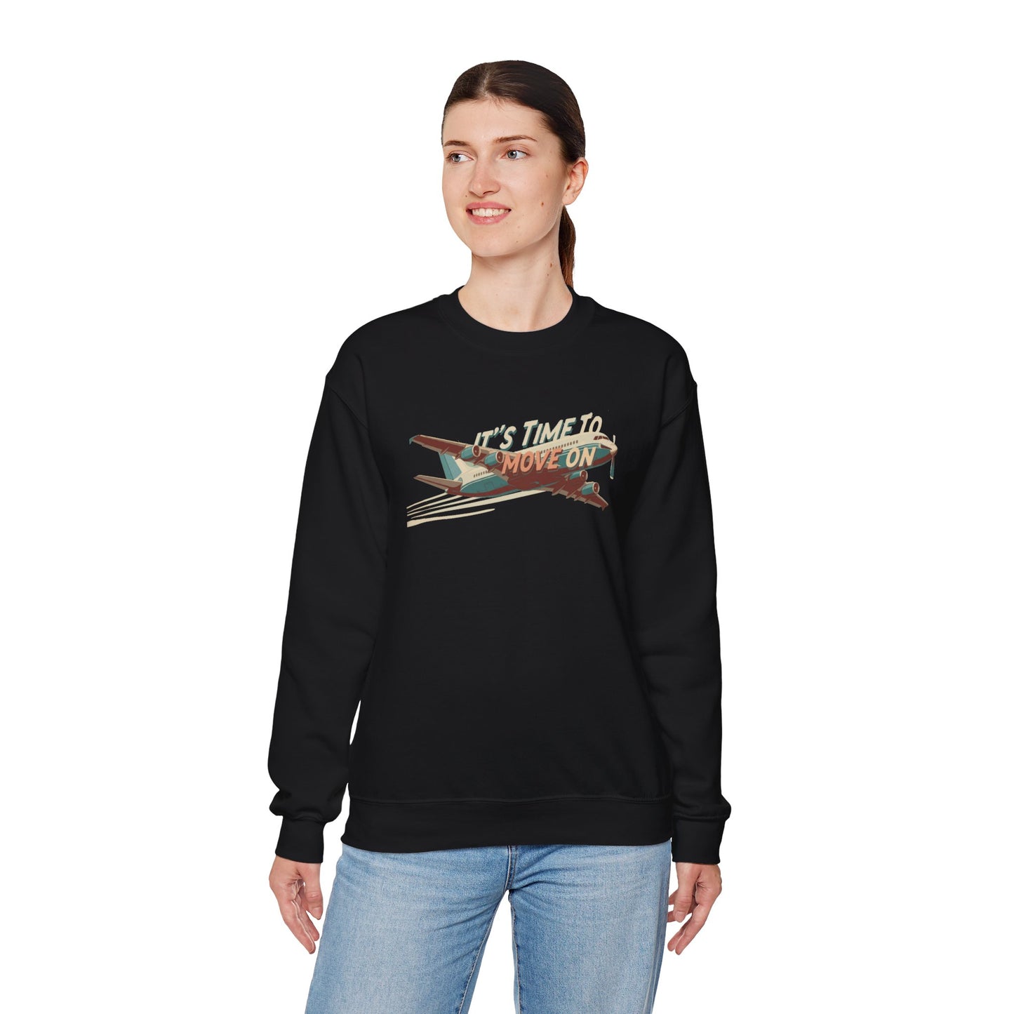 It's time to move on Unisex Heavy Blend™ Crewneck Sweatshirt - StyleMZ