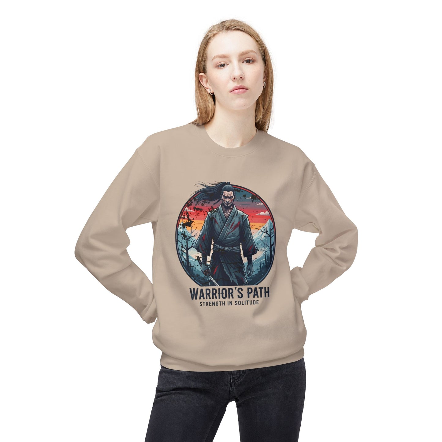 Warrior's Path Unisex Midweight Softstyle Fleece Crewneck Sweatshirt - StyleMZ