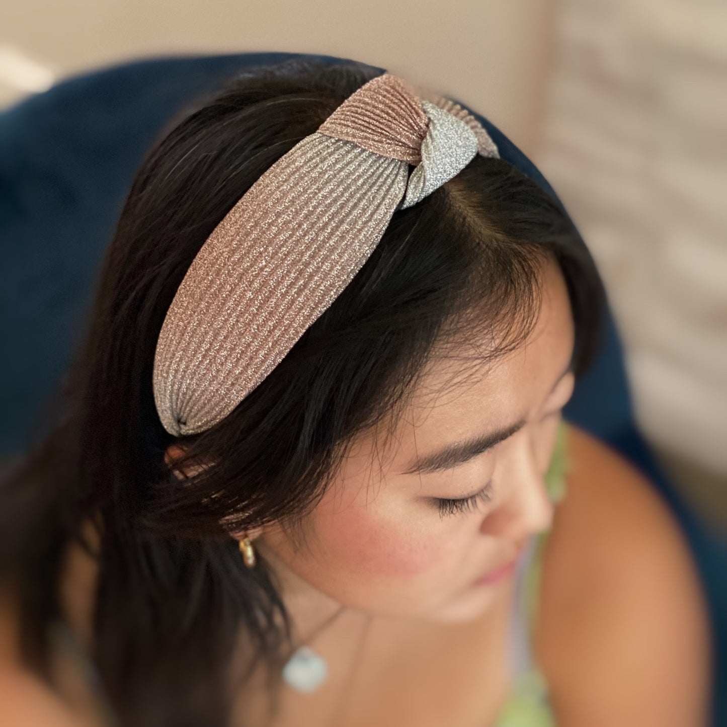 Shimmer Pleats Headband for Stylish Comfort and Elegance