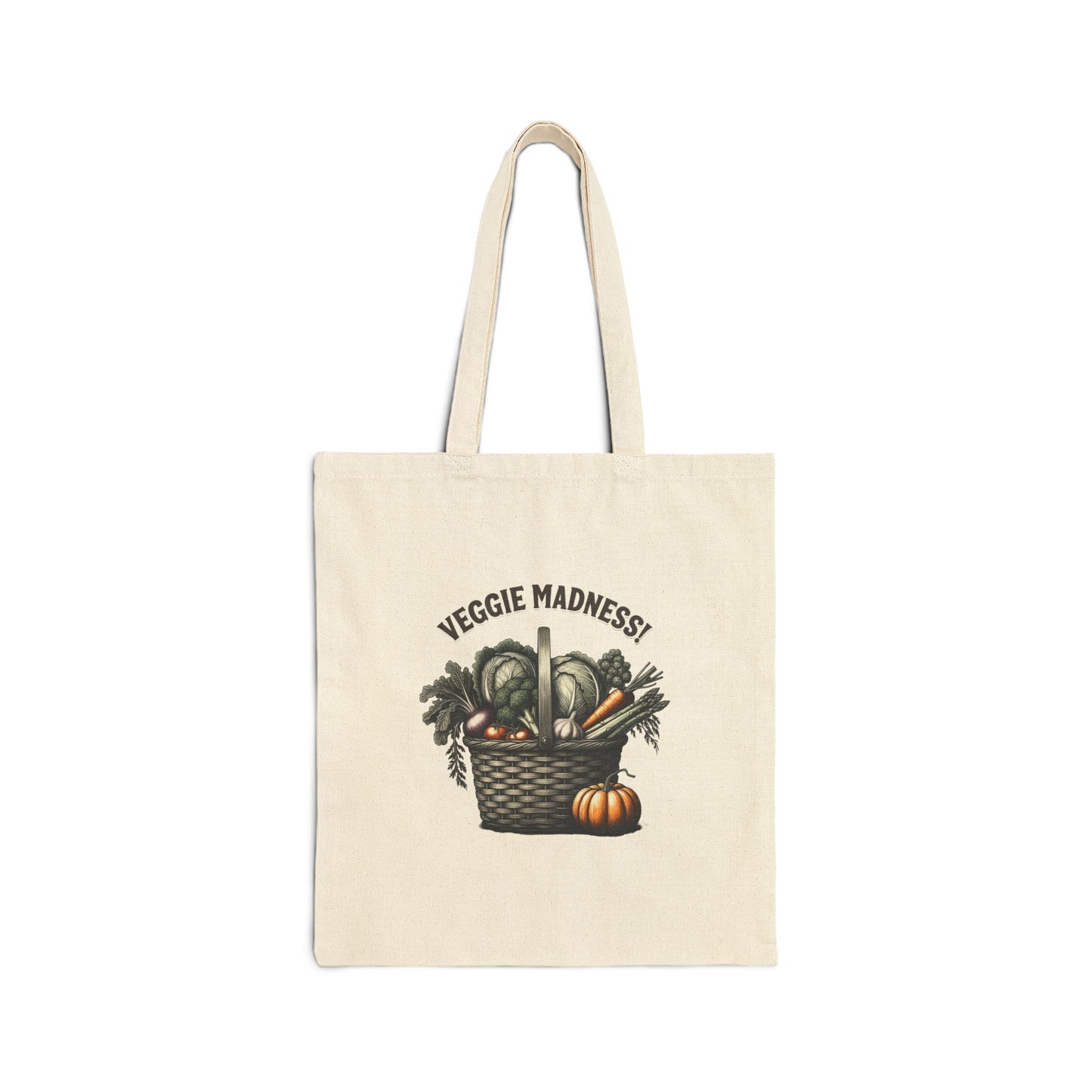 Veggie madness Cotton Canvas Tote Bag - StyleMZ