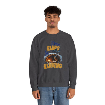 Even bears do reading Unisex Heavy Blend™ Crewneck Sweatshirt - StyleMZ