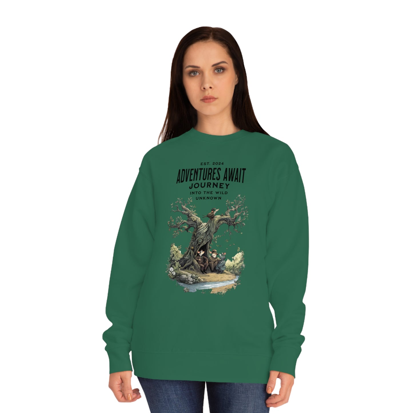 Korea - Journey into the Wild Unknown Unisex Crew Sweatshirt - StyleMZ - Stylemz