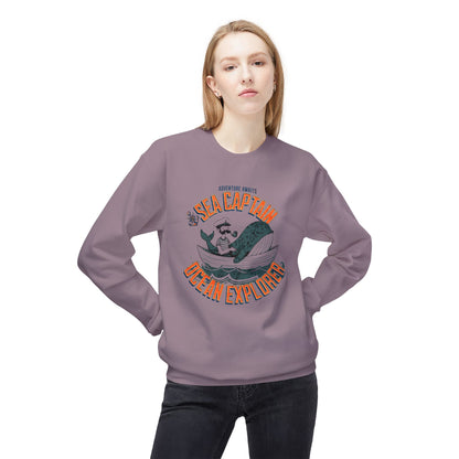 Korea -  Sea captain Unisex Midweight Softstyle Fleece Crewneck Sweatshirt  - StyleMZ