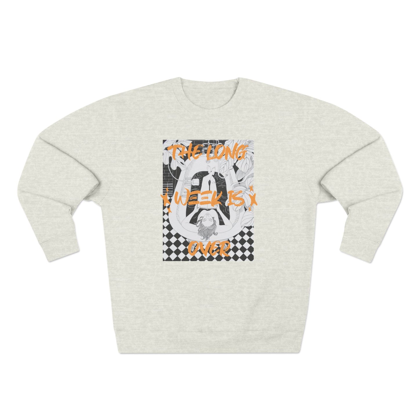 Korea -  The Long week is over Unisex Crewneck Sweatshirt  - StyleMZ