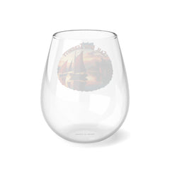 StyleMZ -  Sail into Serenity Stemless Wine Glass, 11.75oz  - StyleMZ