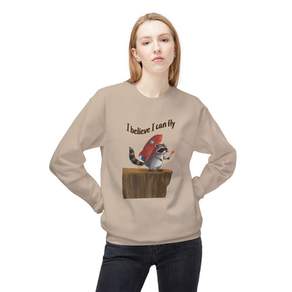 I believe I can fly Unisex Midweight Softstyle Fleece Crewneck Sweatshirt - StyleMZ - Stylemz