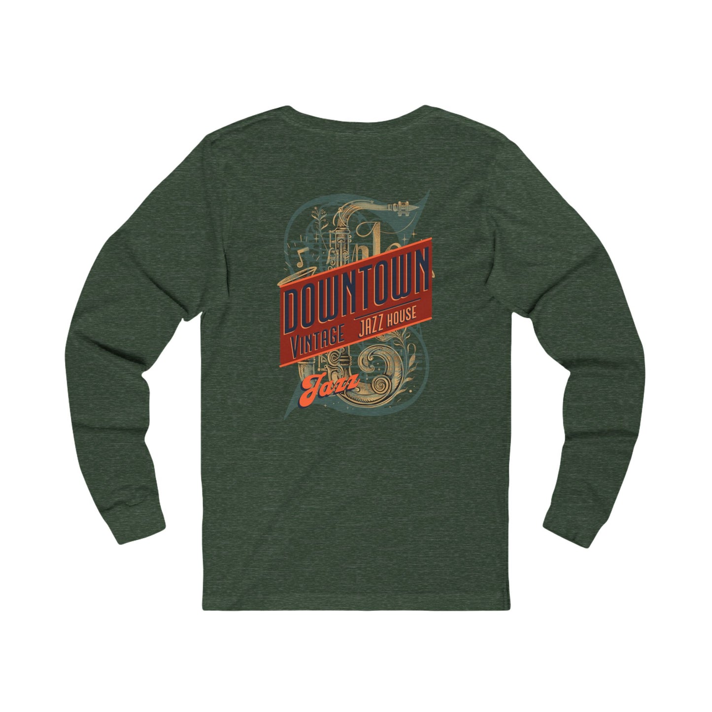 Downtown Jazz House Unisex Jersey Long Sleeve Tee - StyleMZ