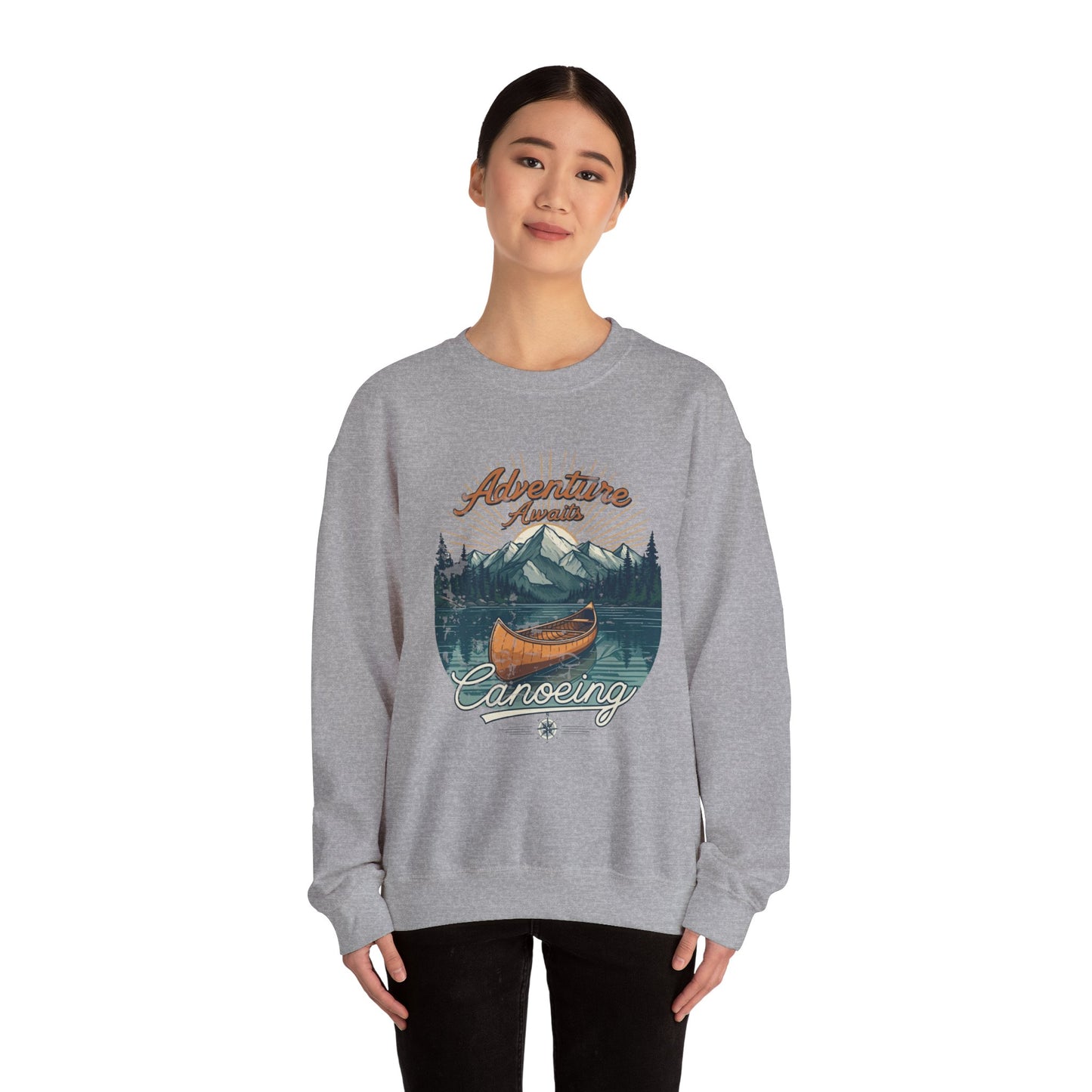 Canoeing Unisex Heavy Blend™ Crewneck Sweatshirt - StyleMZ - Stylemz