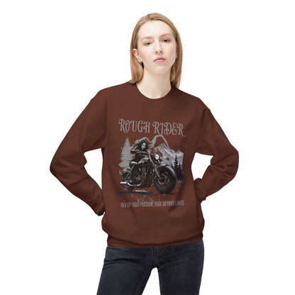 StyleMZ -  Rough rider Unisex Midweight Softstyle Fleece Crewneck Sweatshirt  - StyleMZ