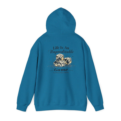 Life Is An Unpredictable Game Unisex Heavy Blend™ Hooded Sweatshirt