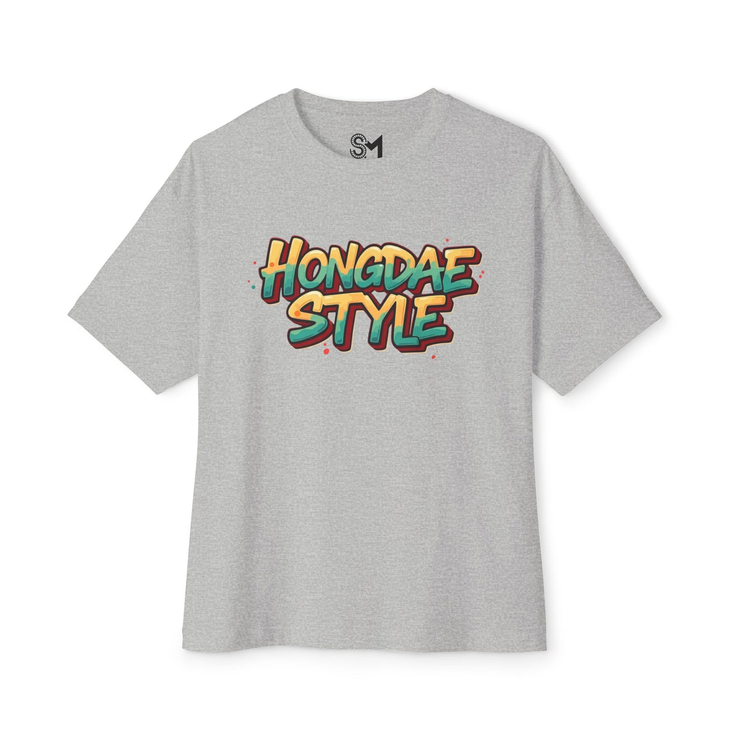 Hongdae style Unisex Oversized Boxy Tee - StyleMZ