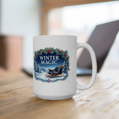 Winter Magic Ceramic Mug, (11oz, 15oz) - StyleMZ