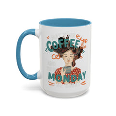 Korea -  Strong Coffee Accent Coffee Mug (11, 15oz)  - StyleMZ