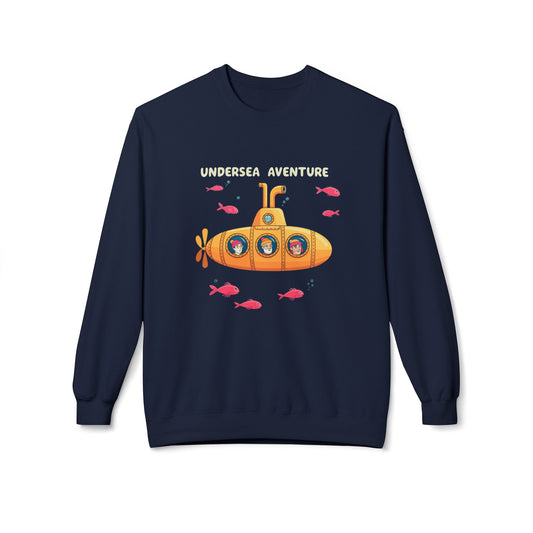 StyleMZ -  Undersea Adventure Unisex Midweight Softstyle Fleece Crewneck Sweatshirt  - StyleMZ