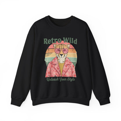 Retro wild Unisex Heavy Blend™ Crewneck Sweatshirt