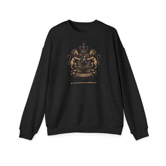 Korea -  Majesty in Every Step Unisex Drop Shoulder Sweatshirt  - StyleMZ