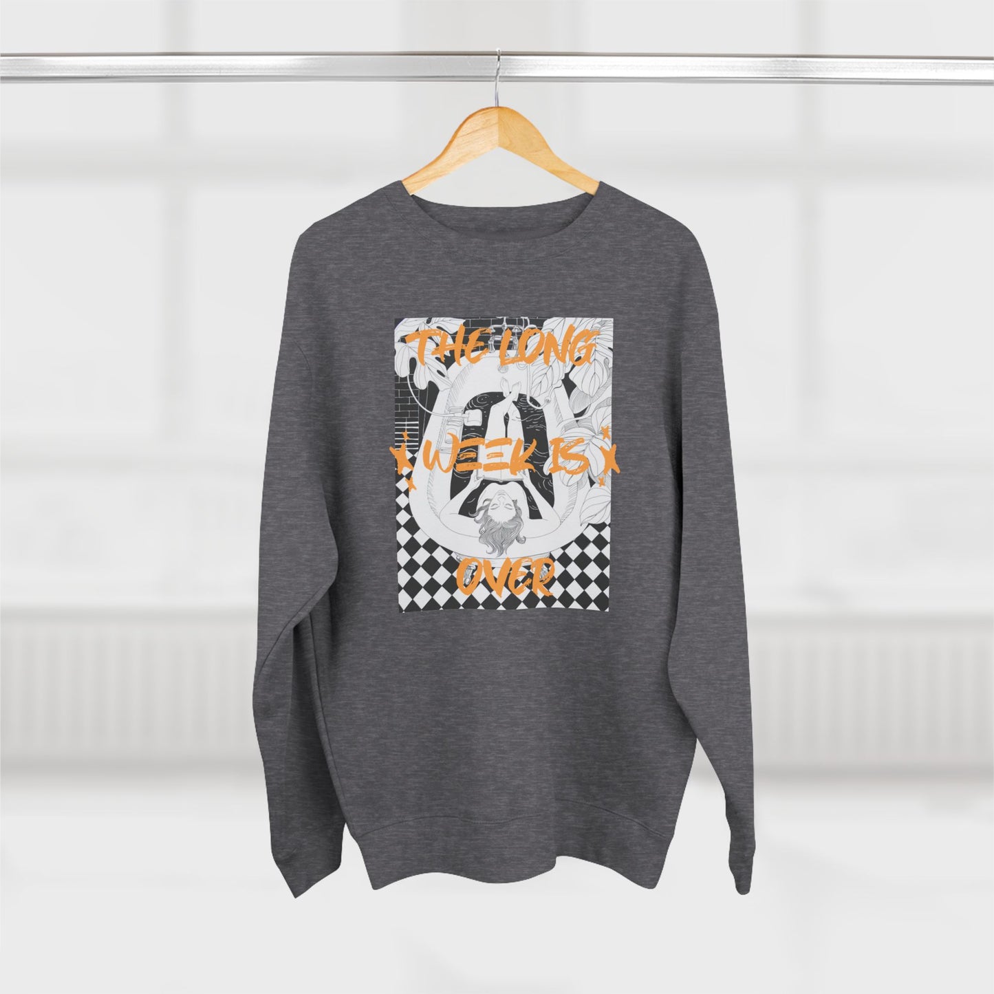 Korea -  The Long week is over Unisex Crewneck Sweatshirt  - StyleMZ