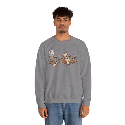 The door is open to you Unisex Heavy Blend™ Crewneck Sweatshirt - StyleMZ