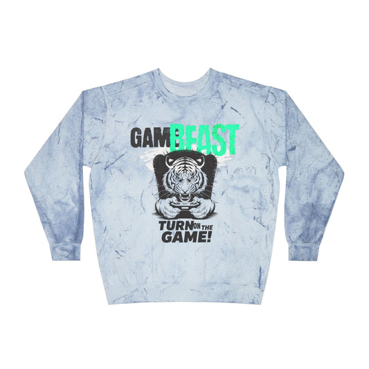 Corea - Sudadera unisex con cuello redondo y estampado de colores de Game Beast - StyleMZ 