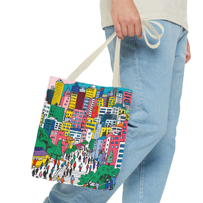 Seoul's hill neighborhoods Tote Bag (AOP) - StyleMZ