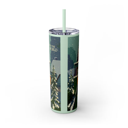 Skinny Tumbler with Straw, 20oz - StyleMZ