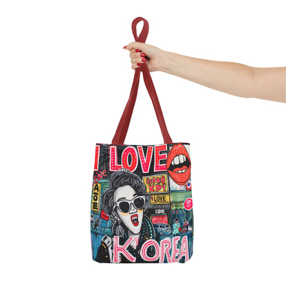 I love Korea Tote Bag (AOP) - StyleMZ