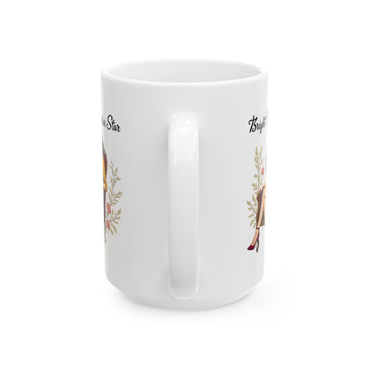 Bright Particular Star Ceramic Mug, (11oz, 15oz) - StyleMZ - Stylemz