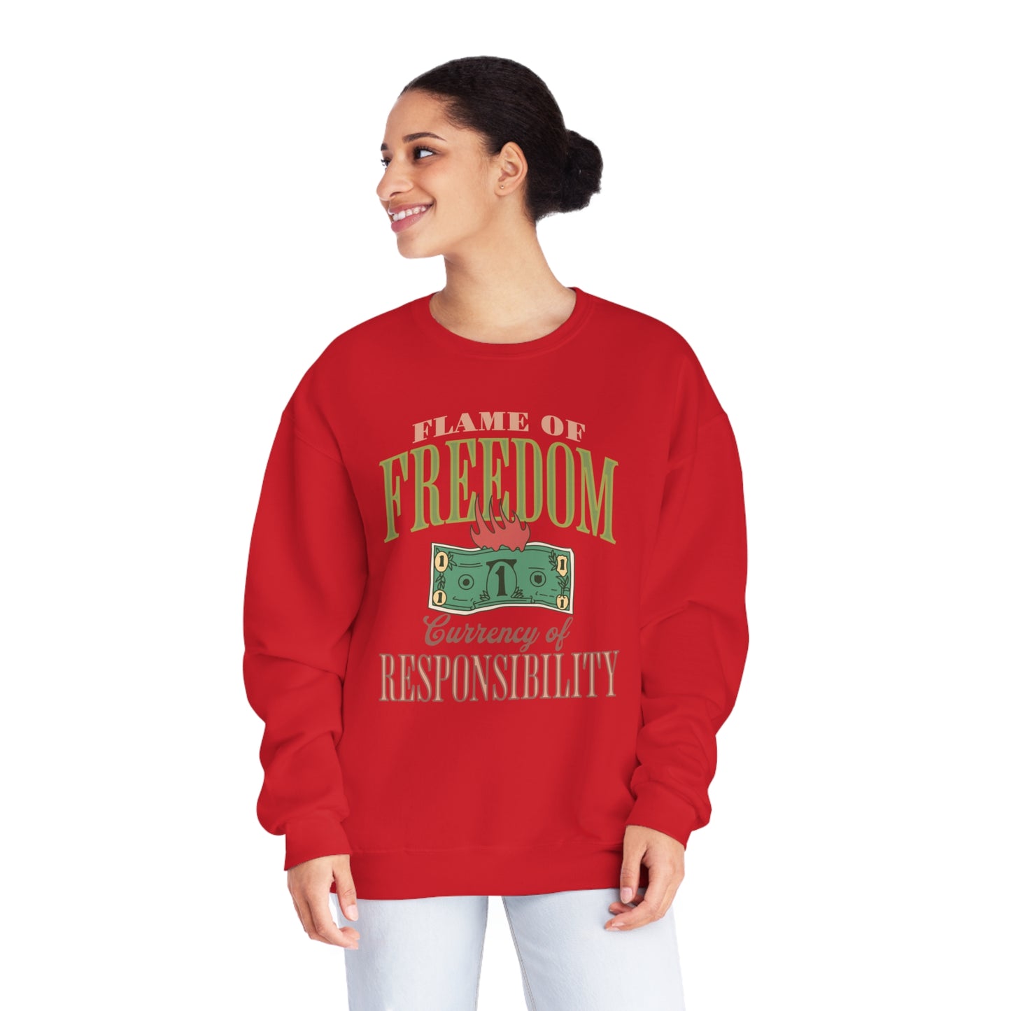 Korea - Currency of freedom Unisex NuBlend® Crewneck Sweatshirt - StyleMZ - Stylemz