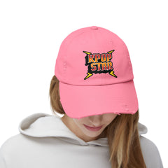 Corea - Gorra unisex desgastada con estrella del KPOP - StyleMZ 