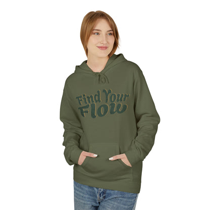 Find your flow Unisex Midweight Softstyle Fleece Hoodie - StyleMZ