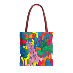 Korea -  The hillside village in Korea Tote Bag (AOP)  - StyleMZ