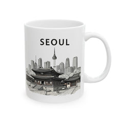 SEOUL Ceramic Mug, (11oz, 15oz)  - Korea  - StyleMZ