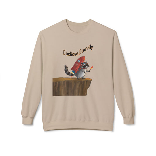 I believe I can fly Unisex Midweight Softstyle Fleece Crewneck Sweatshirt  - Korea  - StyleMZ