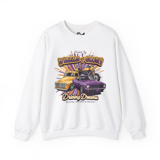 WHEELS OF GLORY Unisex Heavy Blend™ Crewneck Sweatshirt - StyleMZ - Stylemz