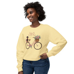 Korea -  Enjoy the little thing Unisex Lightweight Crewneck Sweatshirt  - StyleMZ