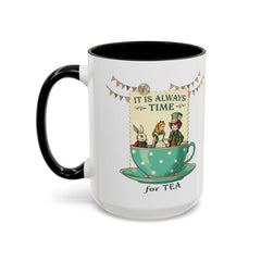 Korea -  It is always time for tea Accent Coffee Mug (11, 15oz)  - StyleMZ