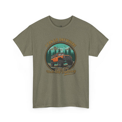 I can go anywhere Unisex Heavy Cotton Tee - Stylemz