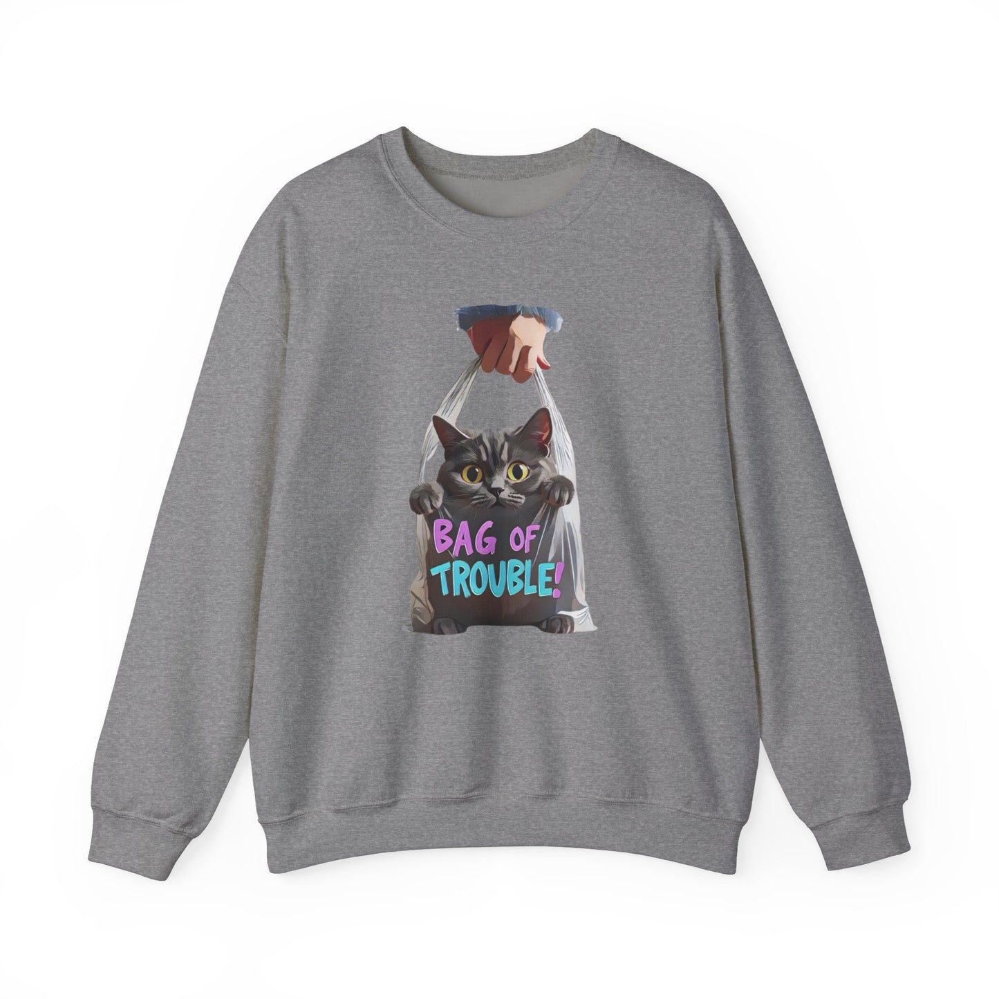 Bag of trouble Unisex Heavy Blend™ Crewneck Sweatshirt - StyleMZ - Stylemz