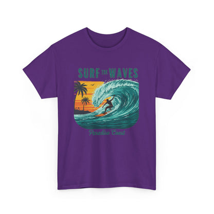 Surf the waves Unisex Heavy Cotton Tee