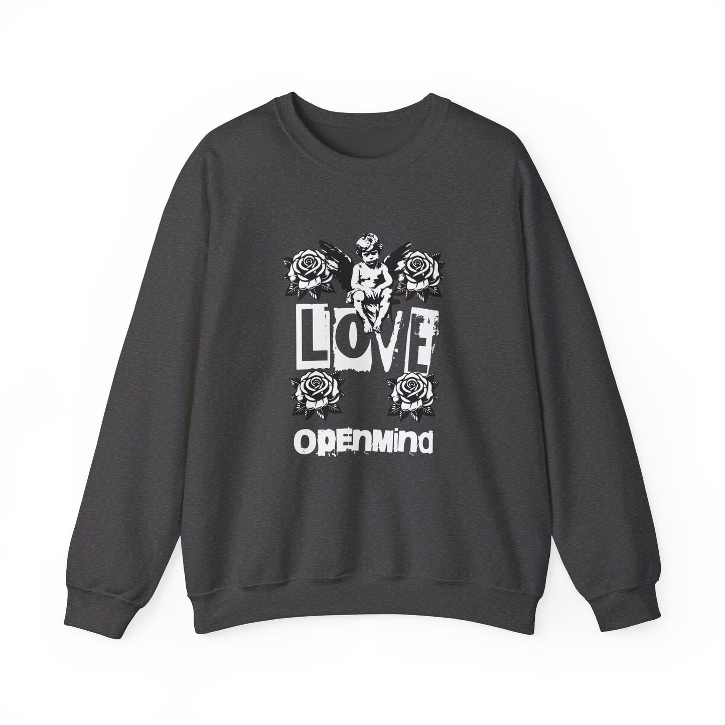 Korea - Love openmind Unisex Heavy Blend™ Crewneck Sweatshirt - StyleMZ - Stylemz