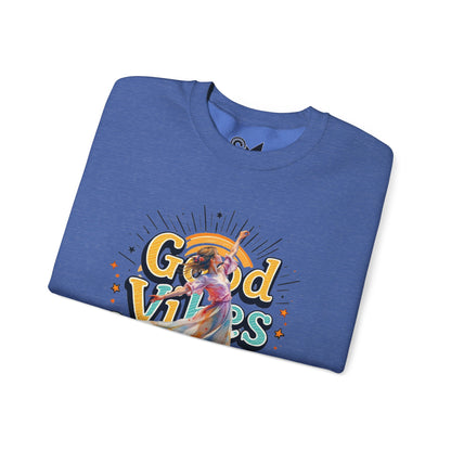 Good vibes only Unisex Heavy Blend™ Crewneck Sweatshirt - StyleMZ