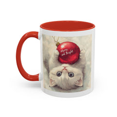 StyleMZ -  Merry and bright Accent Coffee Mug (11, 15oz)  - StyleMZ