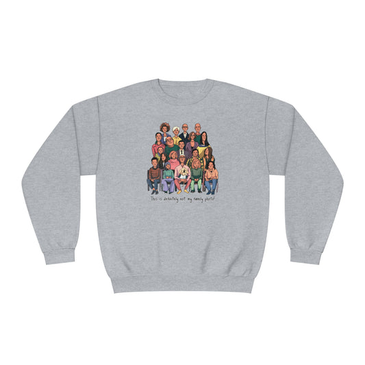 Definitely not my family photo Unisex NuBlend® Crewneck Sweatshirt - Korea - StyleMZ - Stylemz