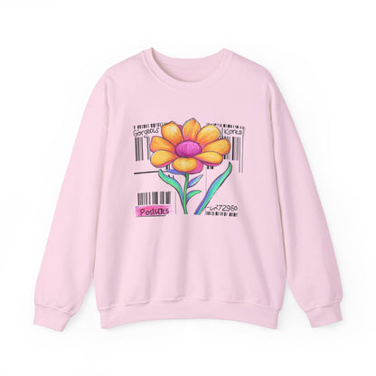 Gorgeous Flower Graphic Sweatshirt Unisex Crewneck All Seasons